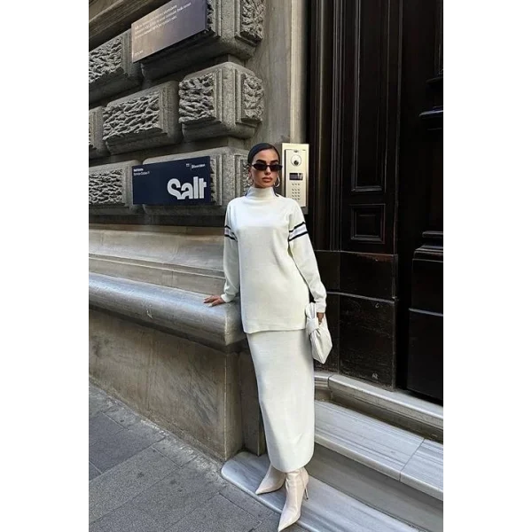 Etekli Spor Çizgili Takım 9991