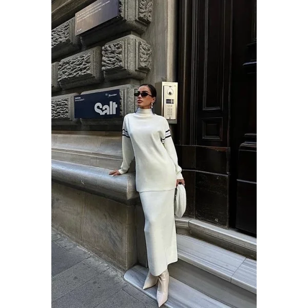 Etekli Spor Çizgili Takım 9991