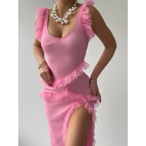 Felix Yırtmaçlı idi Tül Elbise