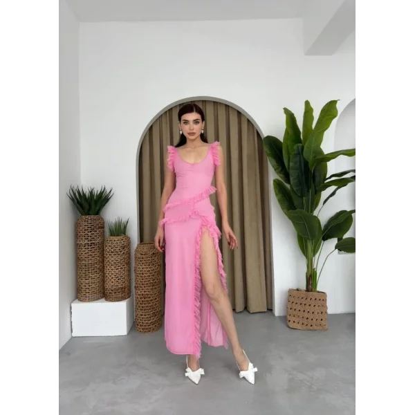 Felix Yırtmaçlı idi Tül Elbise