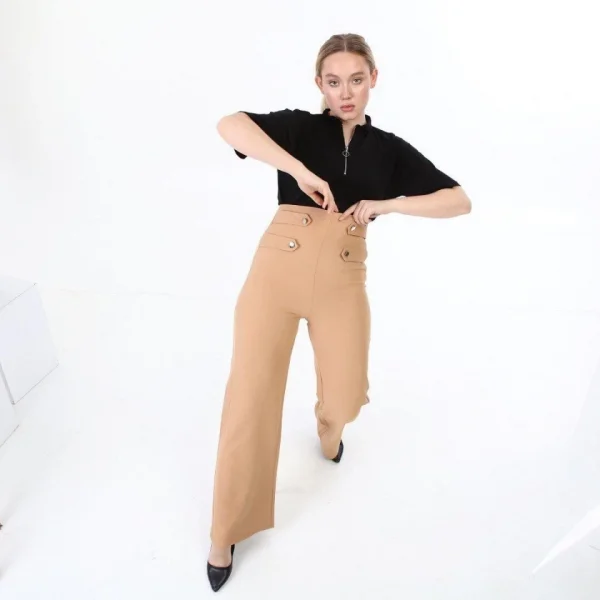 Fermuarli Crop Ti̇şört