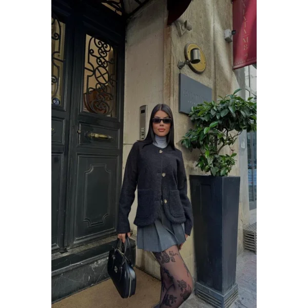 FIRÇAI KAŞE CROP CEKET  iyah