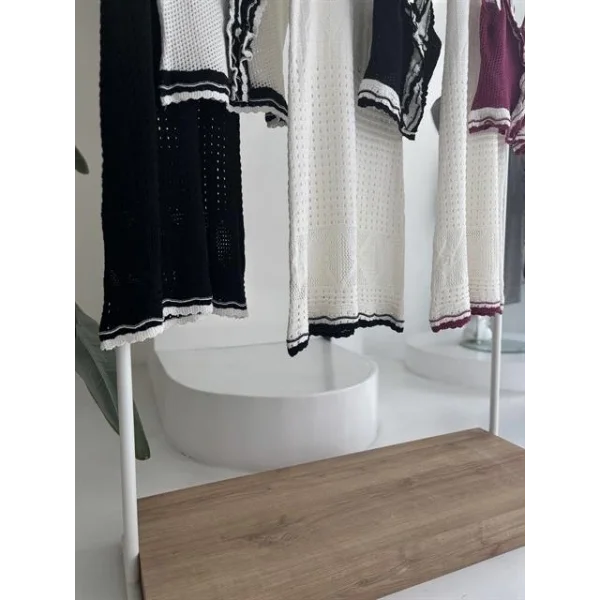 Fırfır Detaylı Uzun Etekli Triko Takım 10115