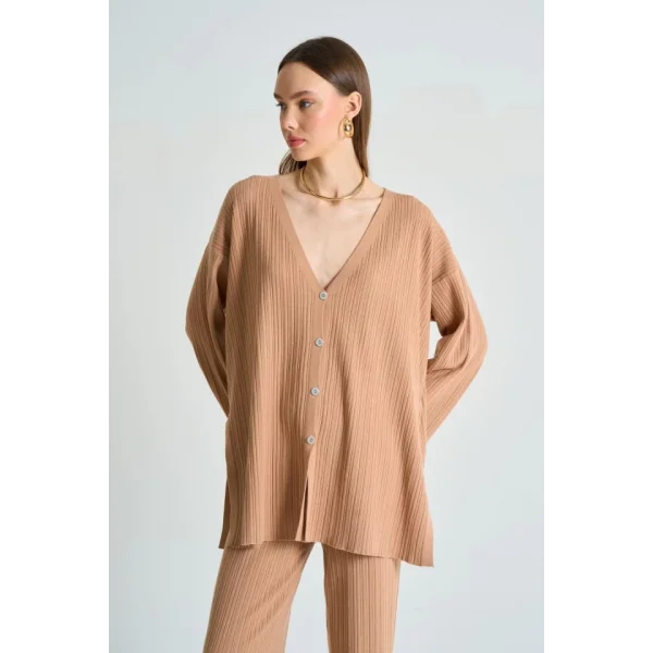 Fitilli  İkili Takım  Camel Kayısı