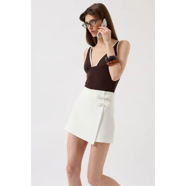 Fiyonk Detay Mini Etek