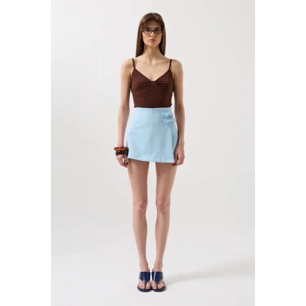 Fiyonk Detay Mini Etek