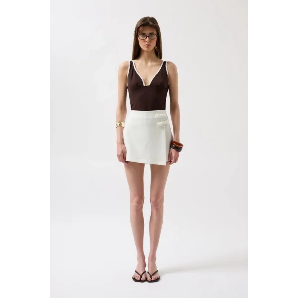 Fiyonk Detay Mini Etek