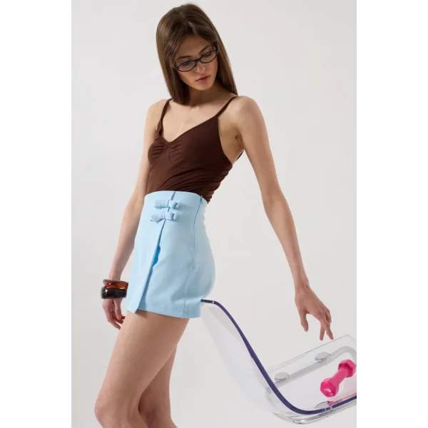 Fiyonk Detay Mini Etek