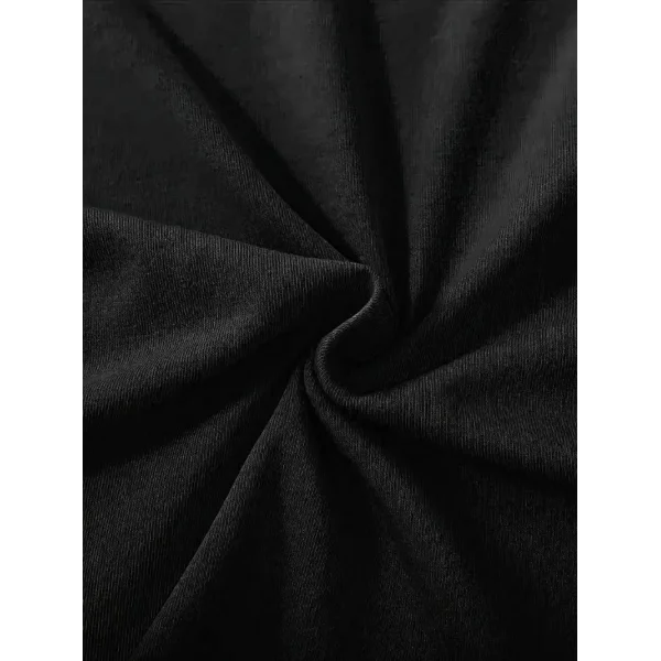 fiyonk Ön Arka baskılı siyah oversize unisex Kısa Kol t-shirt- Siyah