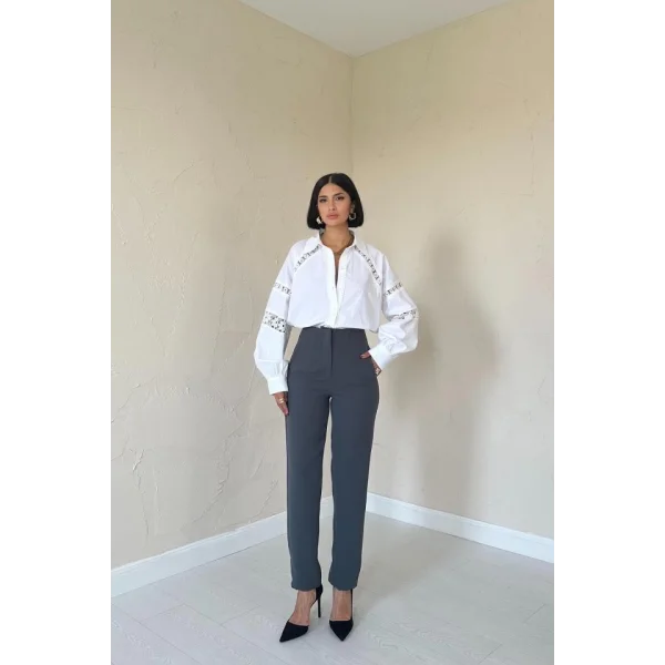 Füme Pensli Ve Dar Paça Pantolon