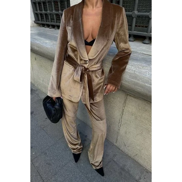 Gaitlin Oversize Kadife Takım 9897