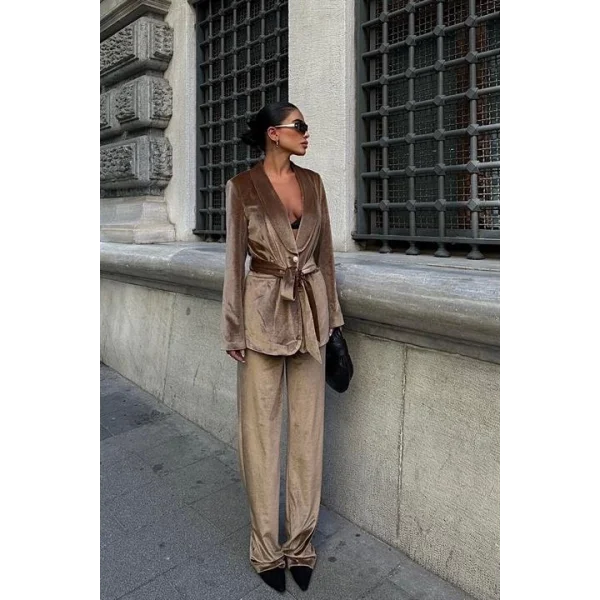 Gaitlin Oversize Kadife Takım 9897