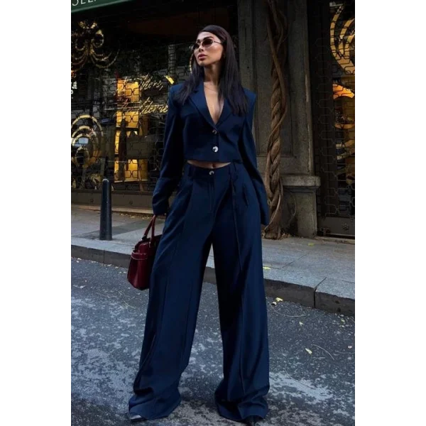 Garry Palazzo Pantolon Klasik Takım 9933