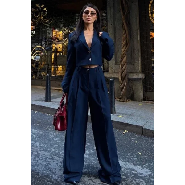 Garry Palazzo Pantolon Klasik Takım 9933