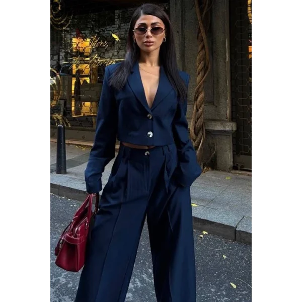 Garry Palazzo Pantolon Klasik Takım 9933