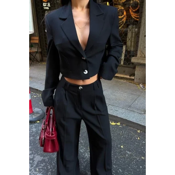 Garry Palazzo Pantolon Klasik Takım 9933