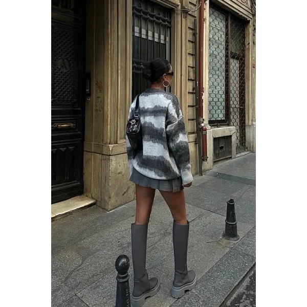 Geçiş Detaylı Şardonlu Kazak 1346