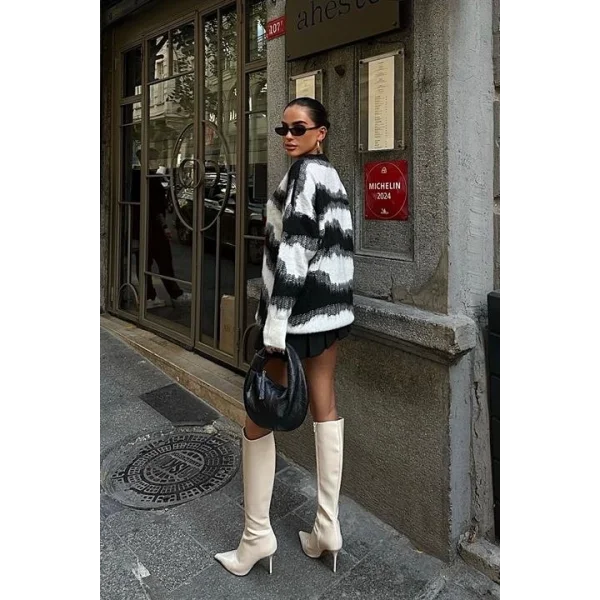 Geçiş Detaylı Şardonlu Kazak 1346