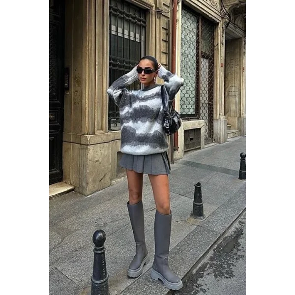 Geçiş Detaylı Şardonlu Kazak 1346