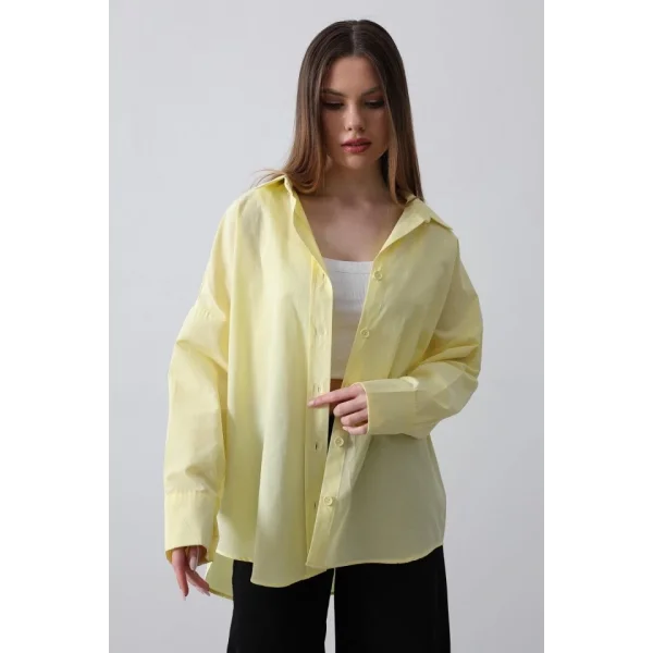 Geniş anşet Detaylı Gömlek  arı