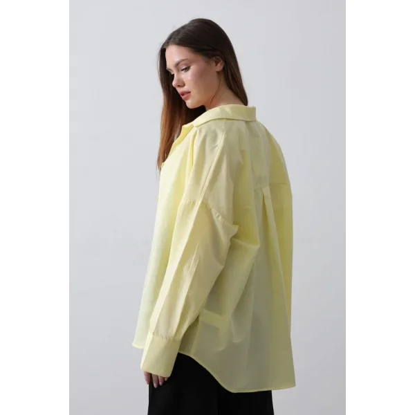 Geniş anşet Detaylı Gömlek  arı