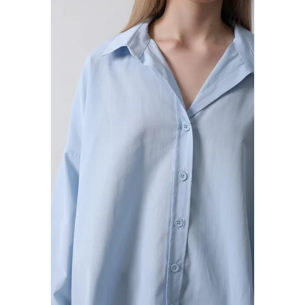 Geniş anşet Detaylı Gömlek  Bebe avisi