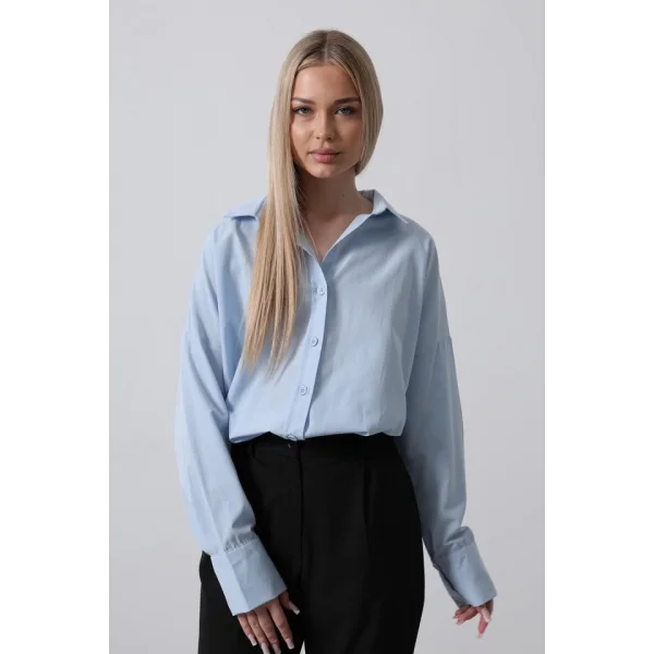 Geniş anşet Detaylı Gömlek  Bebe avisi