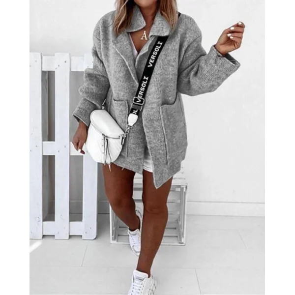 Geniş Cep Tasarımlı Hırka