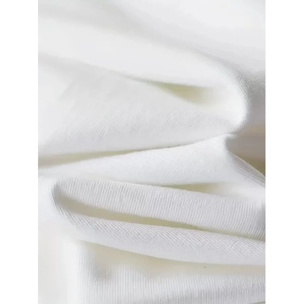 Geniş Kesim Pamuklu Tişört - GANDHI The Project Baskılı, Beyaz, Rahat Kesim, Kısa Kollu, Günlük Kıyafet, Her Gün Giyilebilecek Tişört- Beyaz