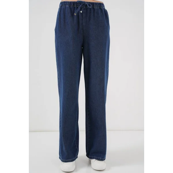 Geniş Paça Kot Pantolon 6706 - A.Lacivert