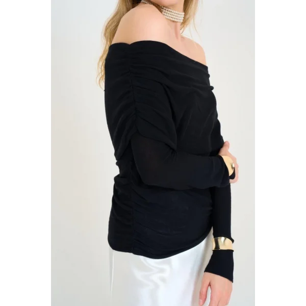 Gipeli Madonna Yaka Kazak  Siyah