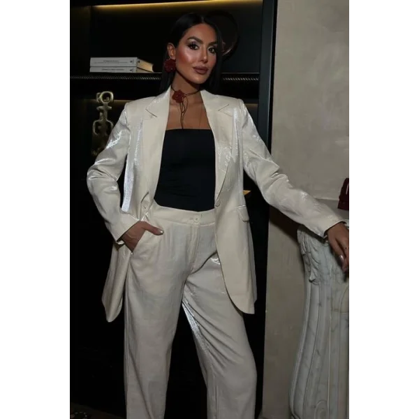 Gisella Parlak Saten Takım 9851