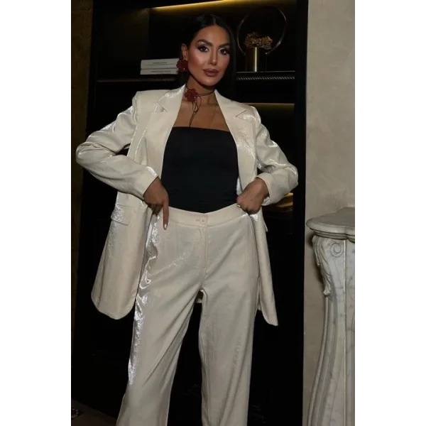 Gisella Parlak Saten Takım 9851