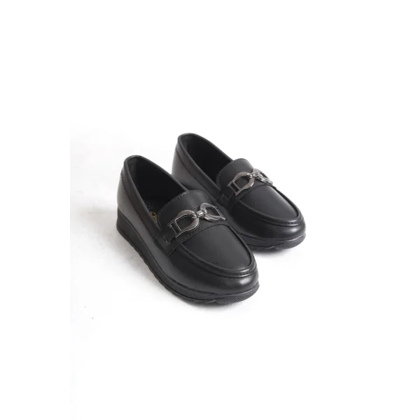 GISELLE Ortopedik Rahat Taban Toka Detaylı Klasik Kadın Babet Anne Ayakkabısı  CST - Siyah