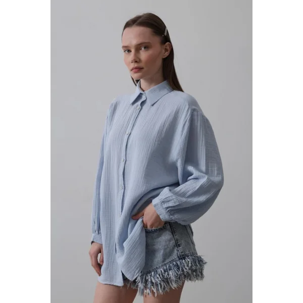 Gömlek - Bebe Mavisi