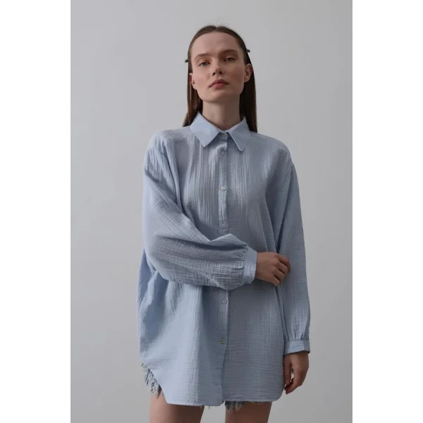 Gömlek - Bebe Mavisi