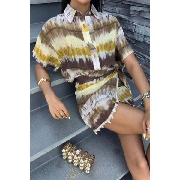 Gömlek Ve Eteği Aksesuarlı Takım 10211