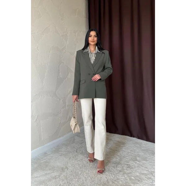 Haki Blazer Ceket