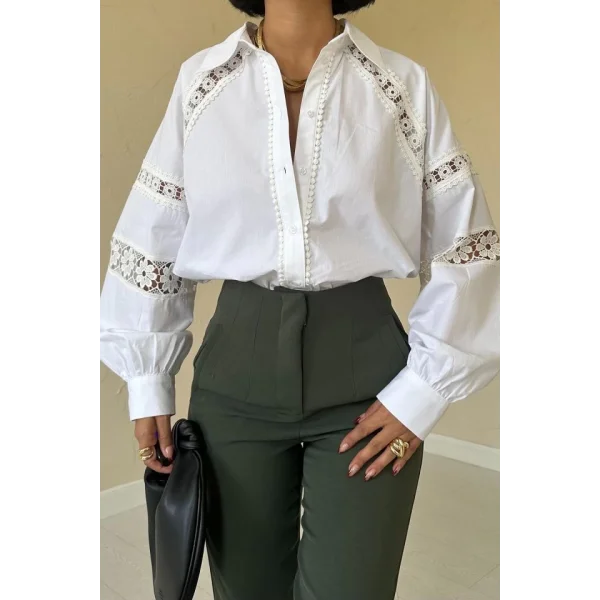 Haki Pensli Ve Dar Paça Pantolon