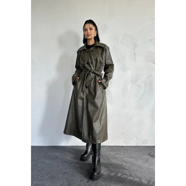 Haki Reglan Kol Trençkot