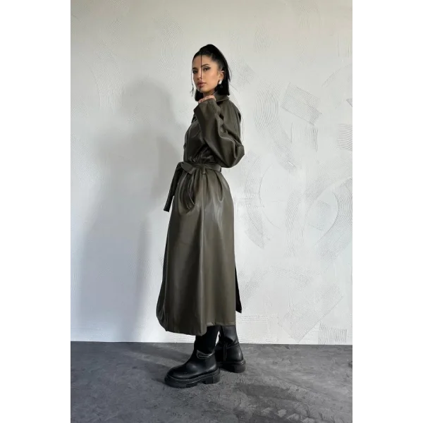 Haki Reglan Kol Trençkot