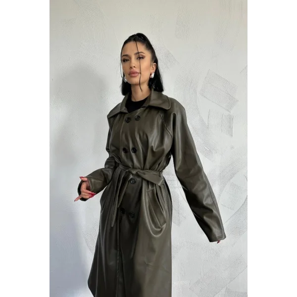 Haki Reglan Kol Trençkot