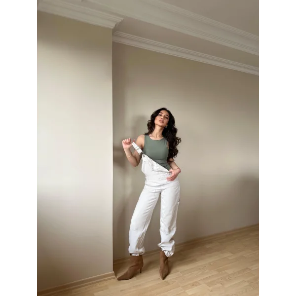 Halter Yaka Antrasit Bodysuit