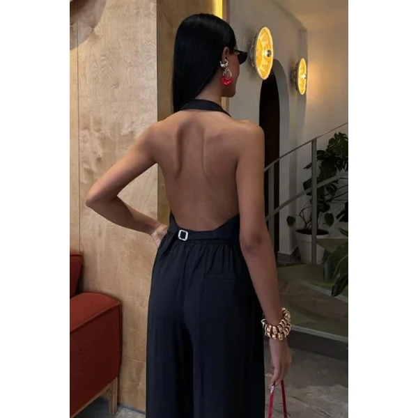 Halter Yaka Yelekli Modal Takım 10144