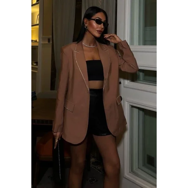 Hardy Taş Detay Blazer Ceket 6104-08