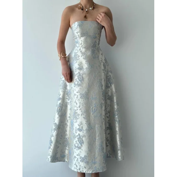 Haseki Straplez Elbise