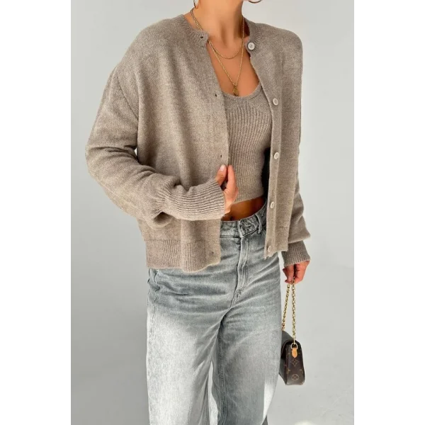 Hırka Atlet İkili Takım  Açık Vizon