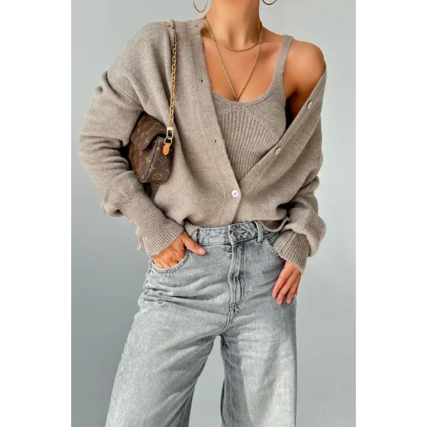 Hırka Atlet İkili Takım  Açık Vizon