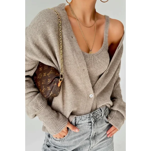 Hırka Atlet İkili Takım  Açık Vizon