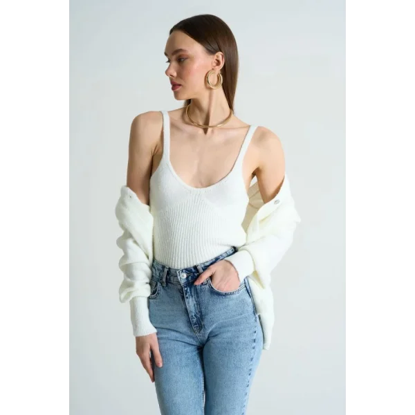 Hırka Atlet İkili Takım  Kemik